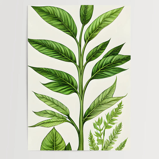 Botanisch Zeichnung - Pflanzen No 10- Poster