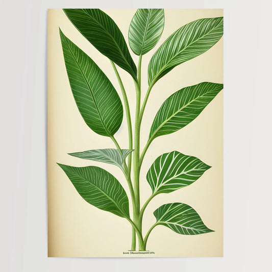 Botanisch Zeichnung - Pflanzen No 8- Poster