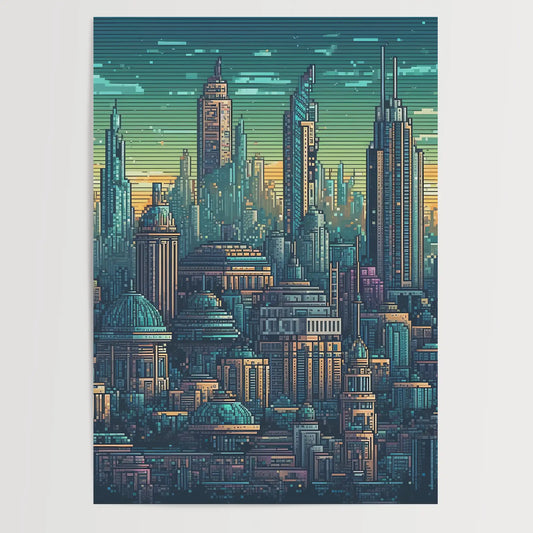 Moskau No 1 Pixel Art- Poster