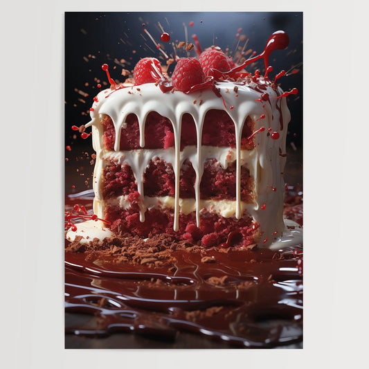 Red Velvet Cake No 4 - Küche - Poster