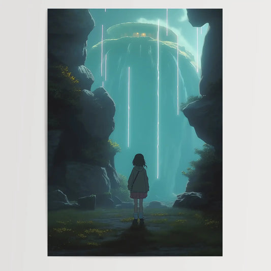 Schwebende Insel No 6 - Zeichnung - Digital Art - Anime - Poster