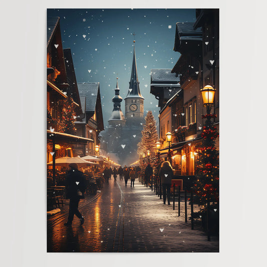 Schweiz im Winter No 2 - Weihnachten- Poster