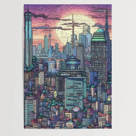 Seoul No 1 Pixel Art- Poster
