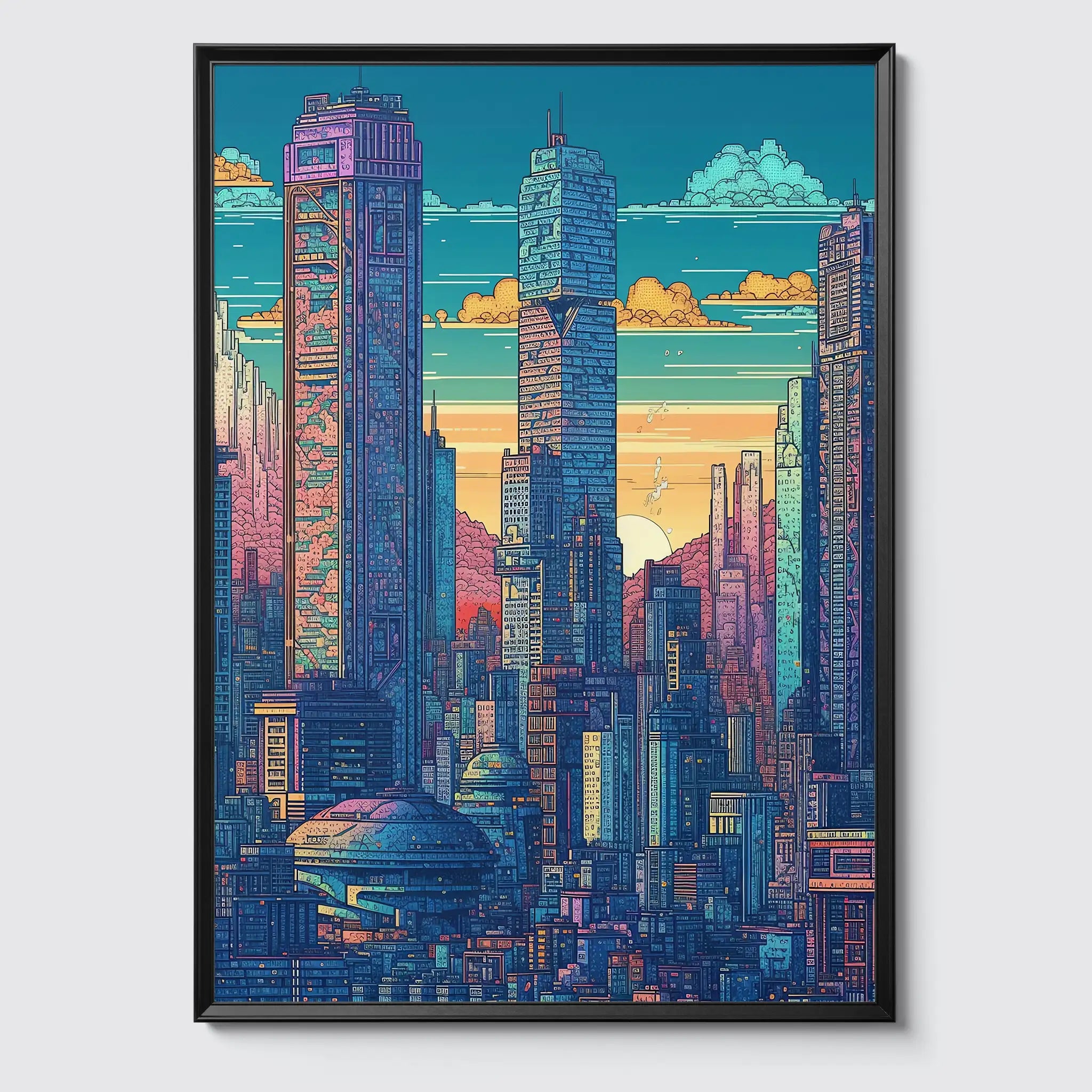 Shenzhen No 1 Pixel Art- Poster