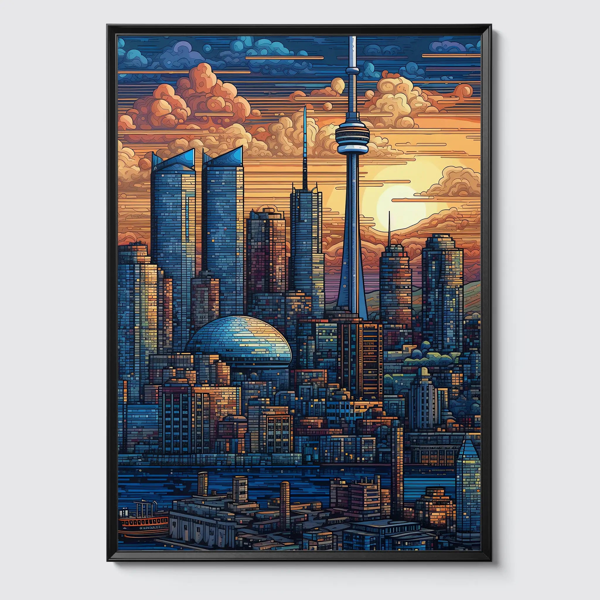 Toronto No 1 Pixel Art- Poster