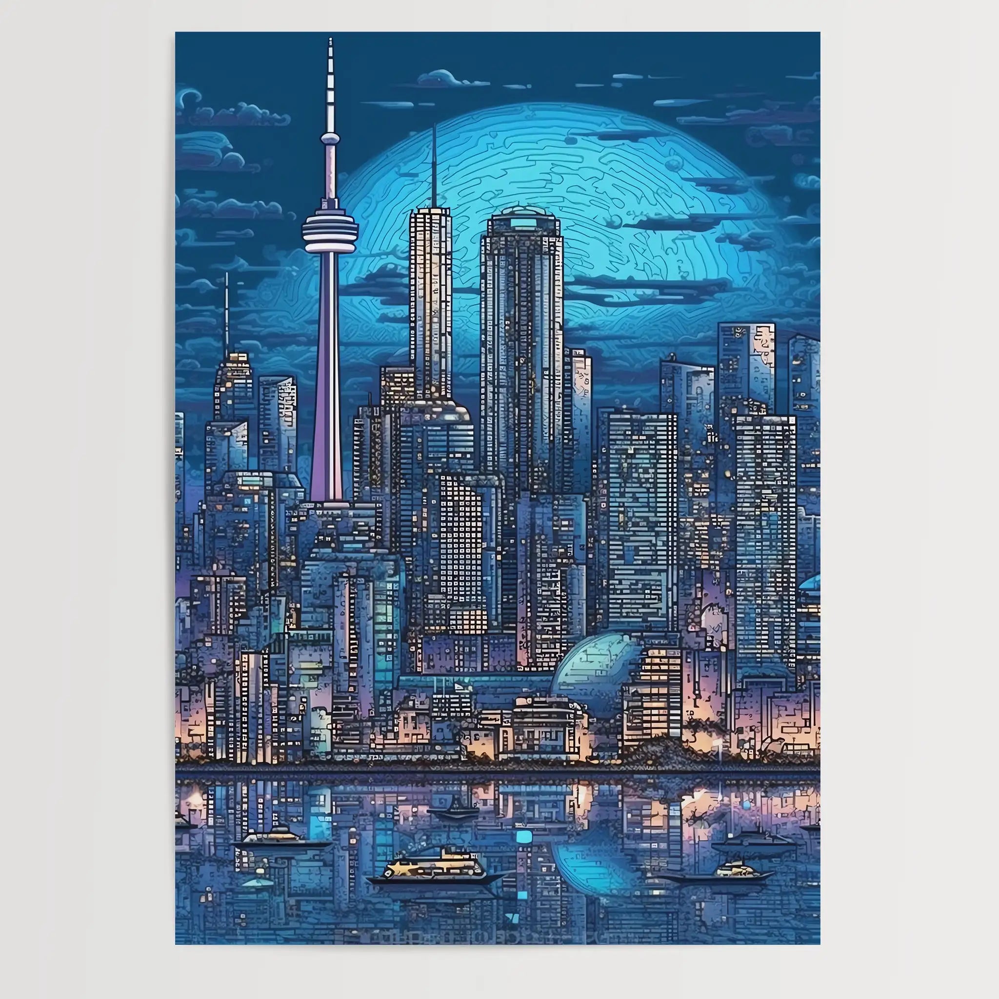 Toronto No 2 Pixel Art- Poster