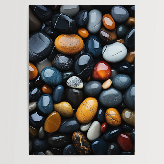 Zen Steine No 1 - Abstrakt - Poster