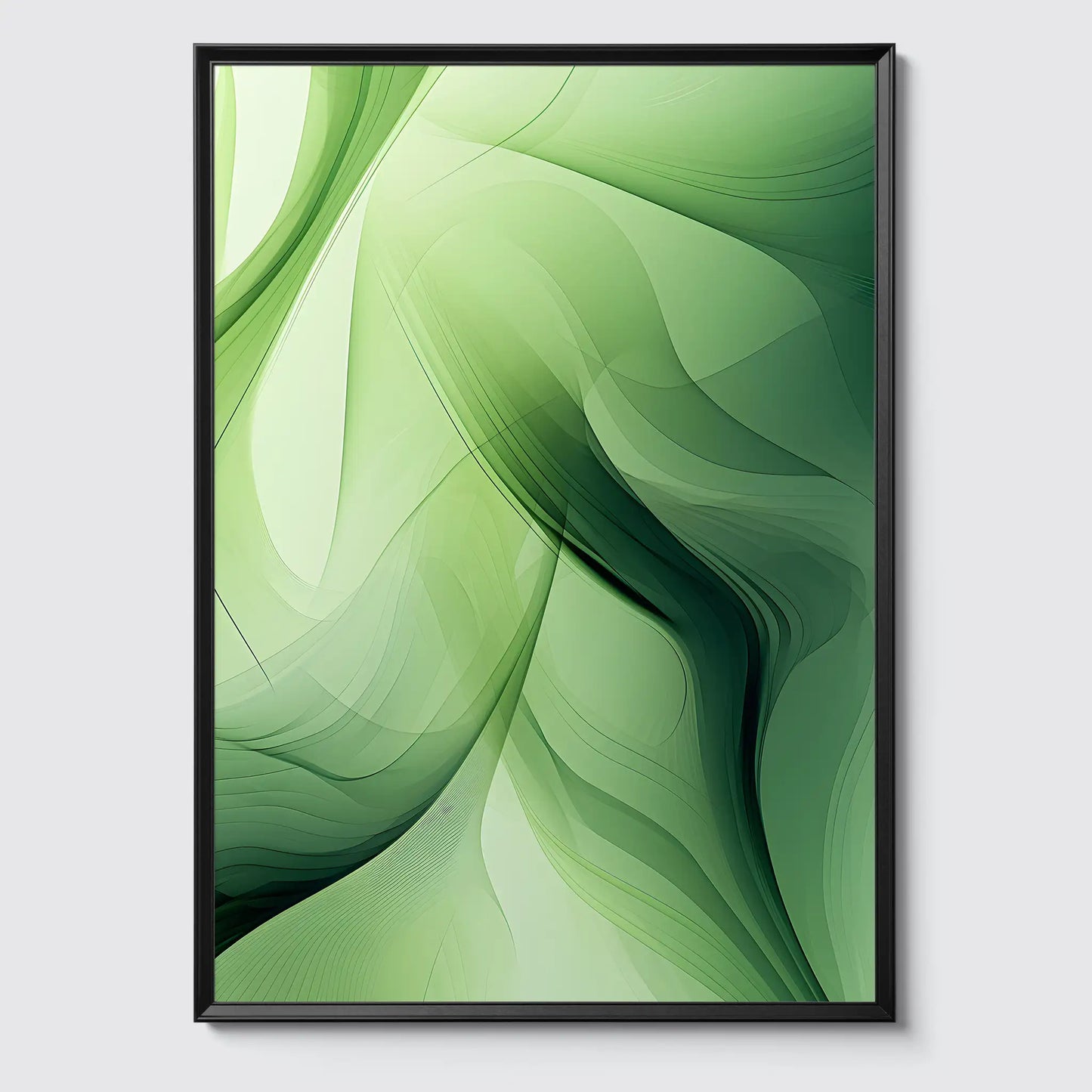 Abstract Green Soft No 1 poster