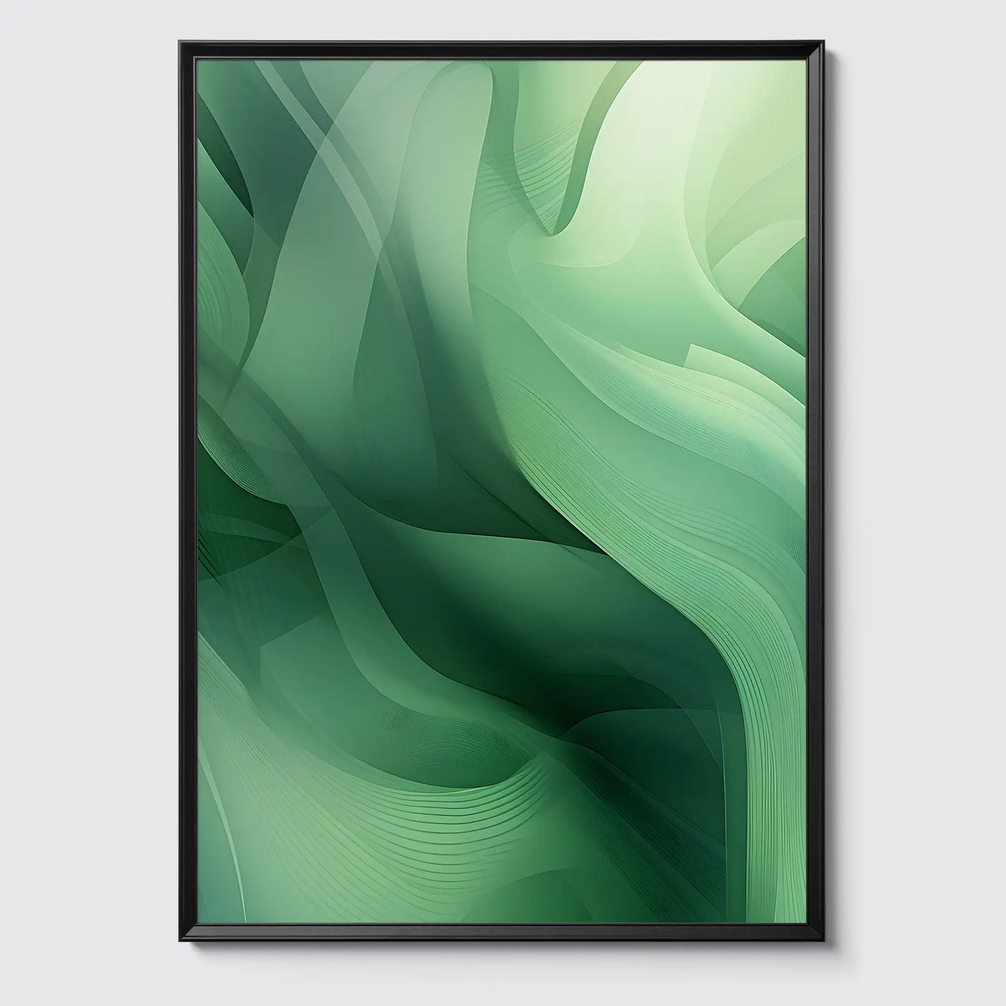Abstract Green Soft No 4 poster