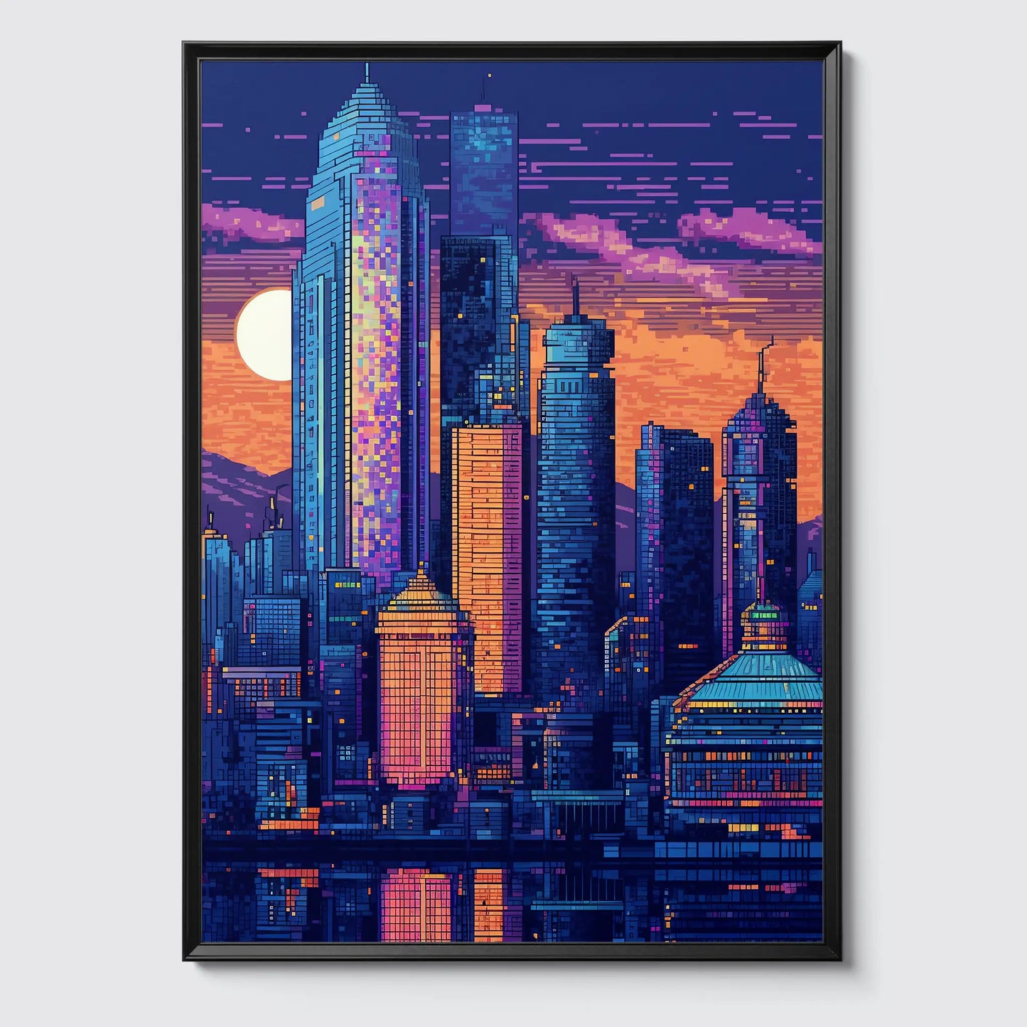 Bangkok No 1 Pixel Art Poster