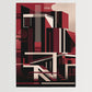 Bauhaus Red No 1 - Poster