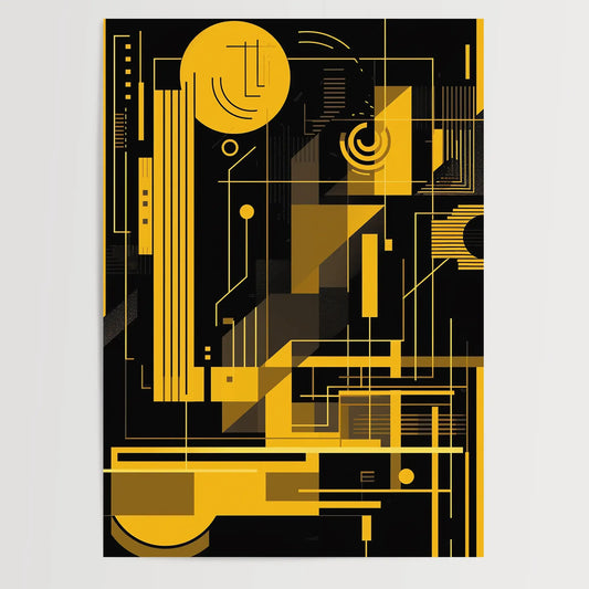 Bauhaus Yellow No 4 - Poster