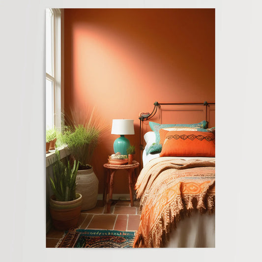 BoHo Terracotta Bedroom No.1 Poster