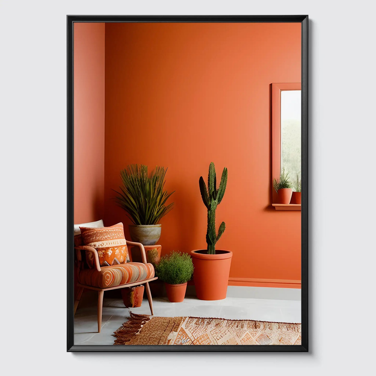 BoHo Terracotta Armchair Plants No.2- Poster
