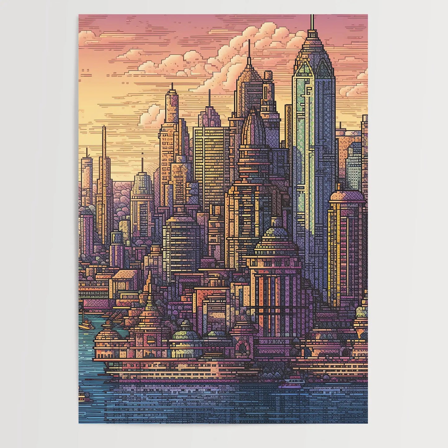 Bombay No 1 Pixel Art Poster