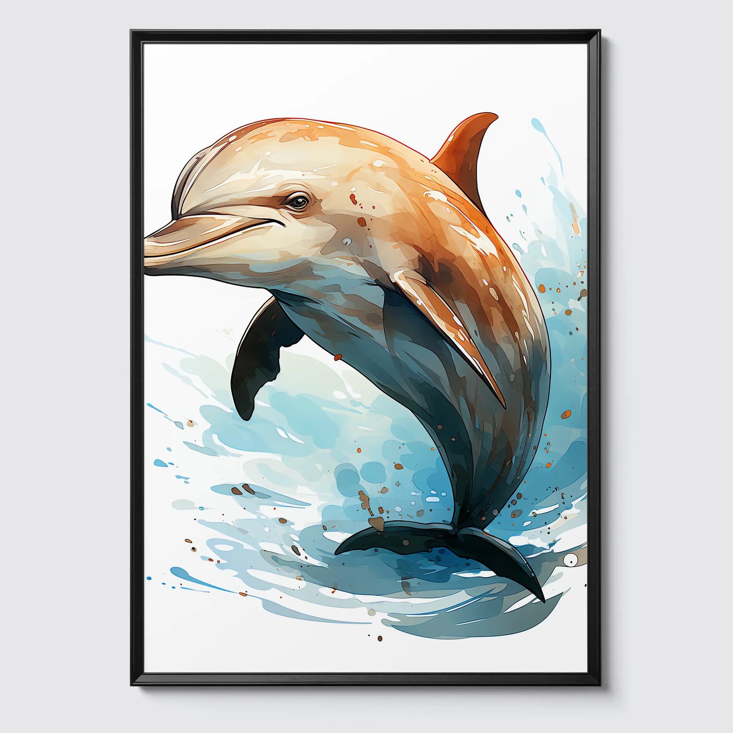 Delphin No 1 - Comic Style - Poster