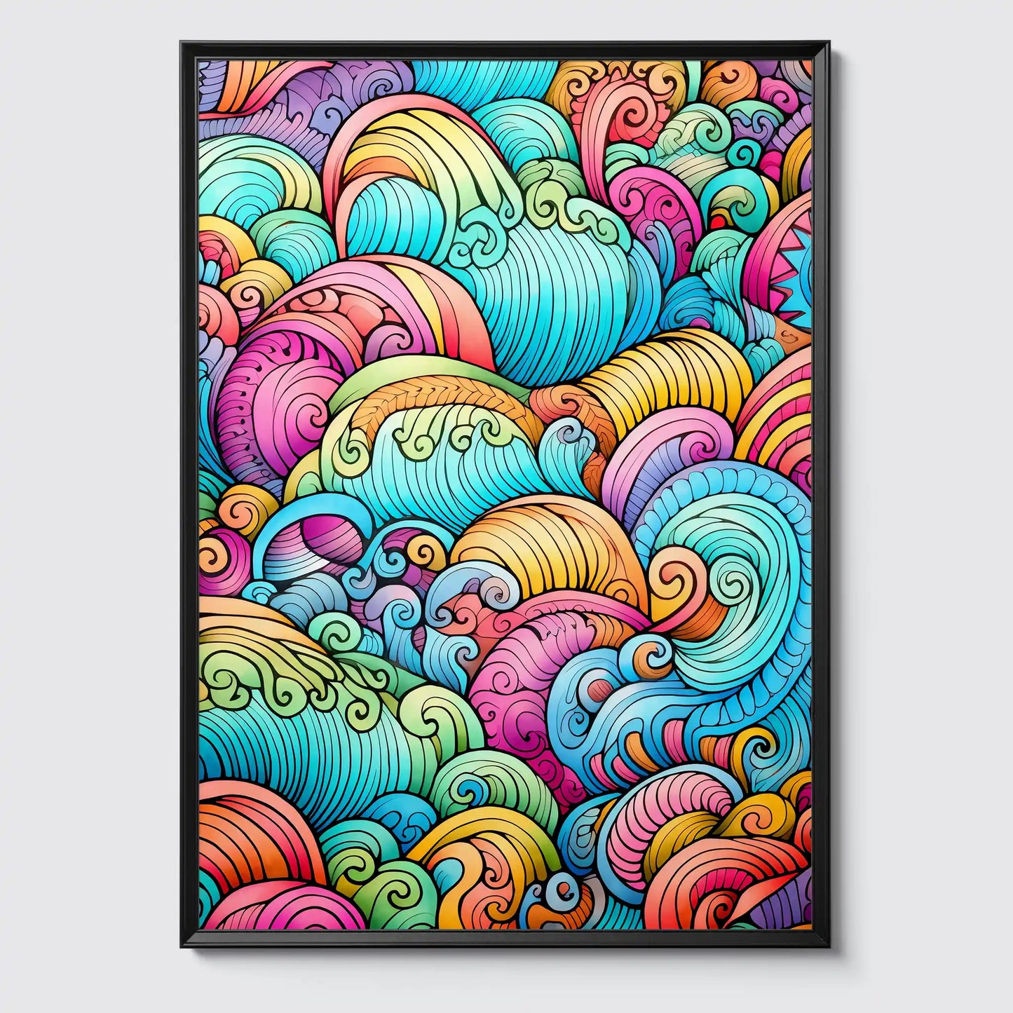 Doodle Pattern No 3 - Colorful - Sketch - Poster