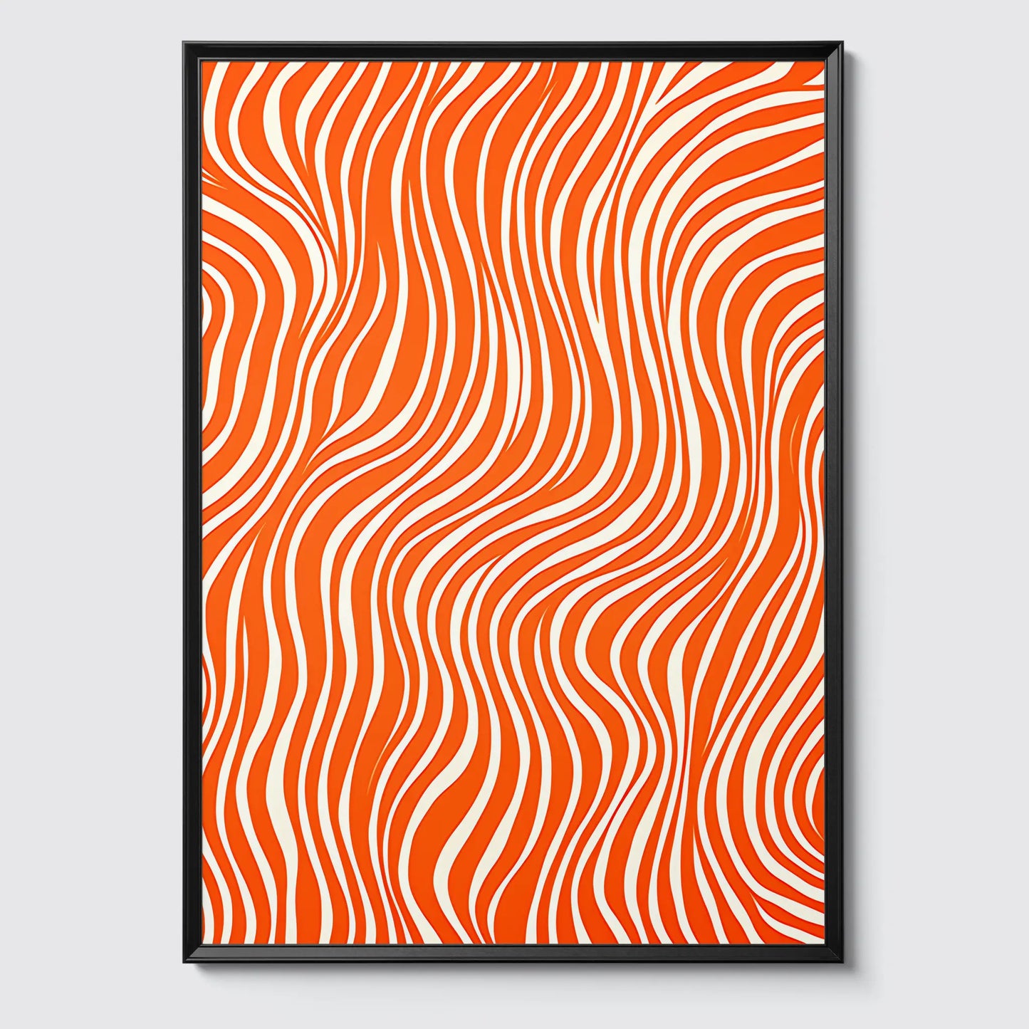 Doodle Pattern No 5  - Orange - Sketch - Poster