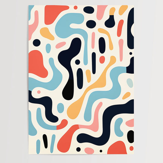 Doodle Pattern No 6 - Colorful - Sketch - Poster