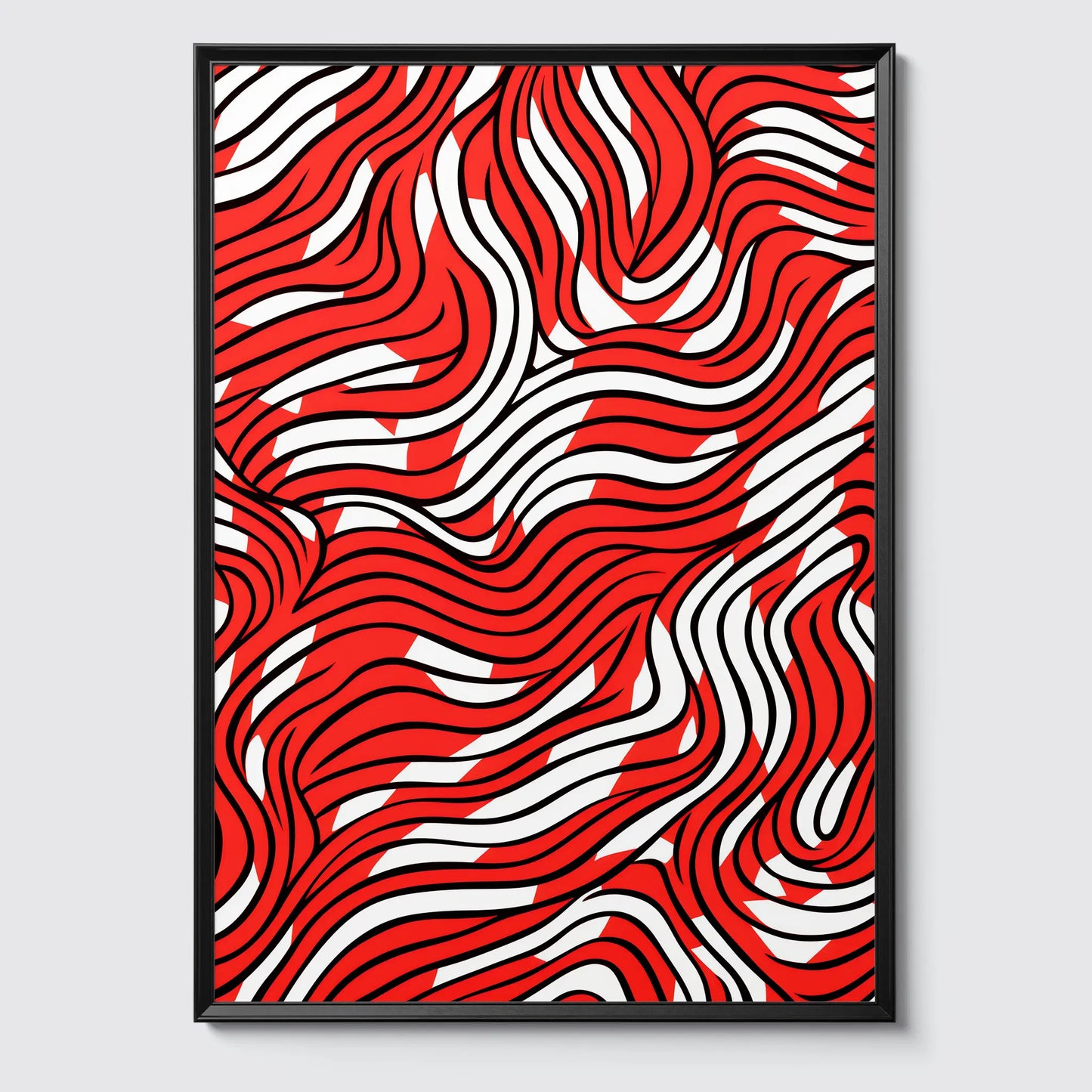 Doodle Pattern No 6  - Rot - Sketch - Poster
