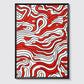 Doodle Pattern No 7  - Rot - Sketch - Poster