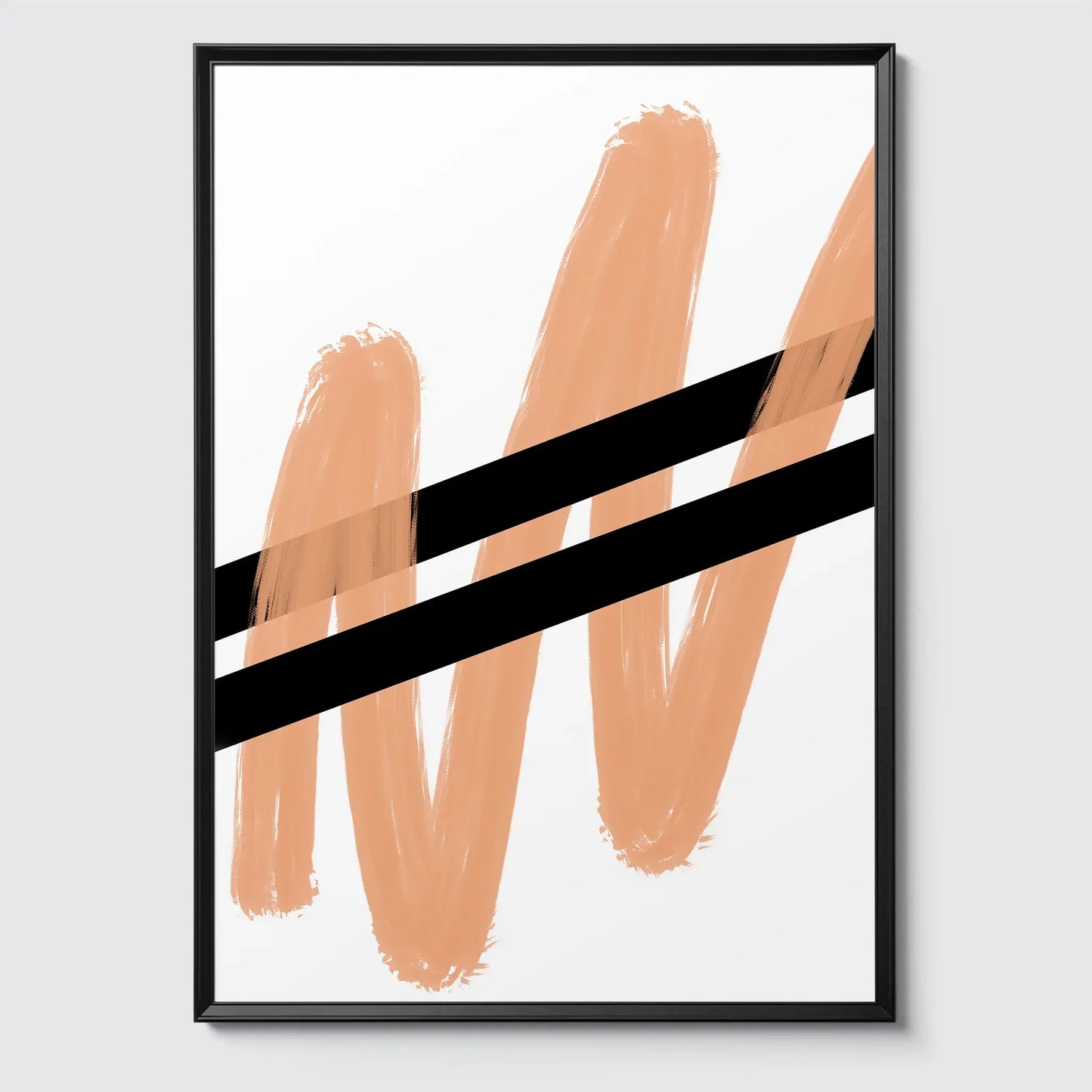 Double line illustration poster
