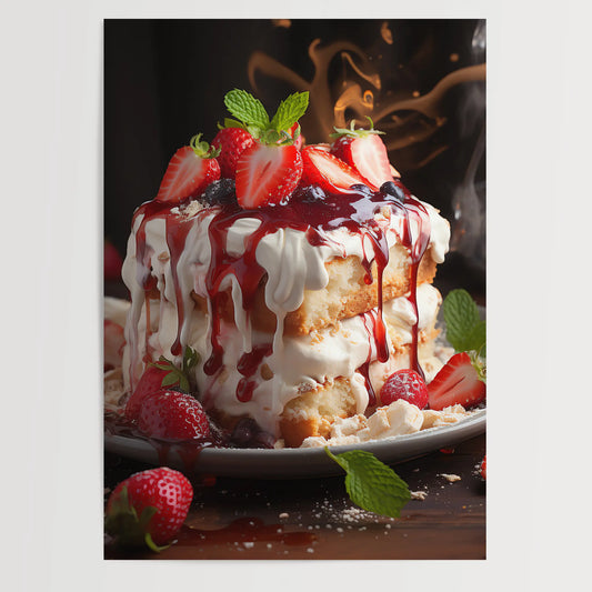 Erdbeer Kuchen No 1 - Küche - Poster