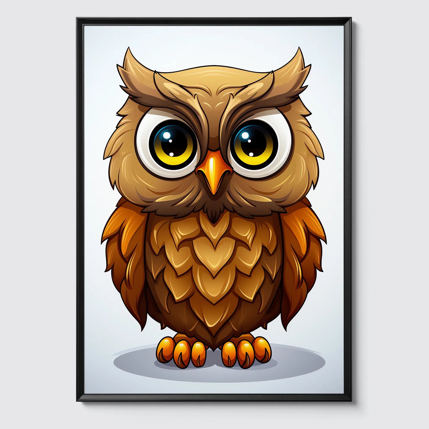 Owl No 11 - Comic Style - Poster