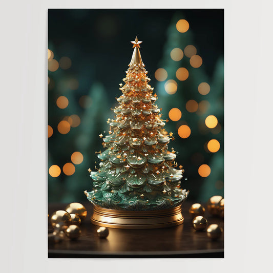 Festive tree No 10 - Christmas - poster