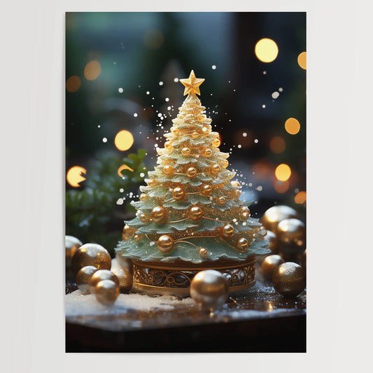 Festive Tree No 6 - Christmas - Poster
