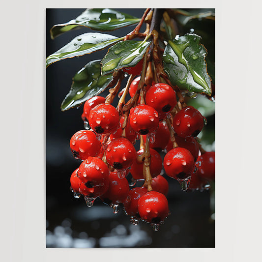 Festive mistletoe No 2 - Christmas - poster