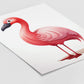 Flamingo No 7 - Comic Style - Poster