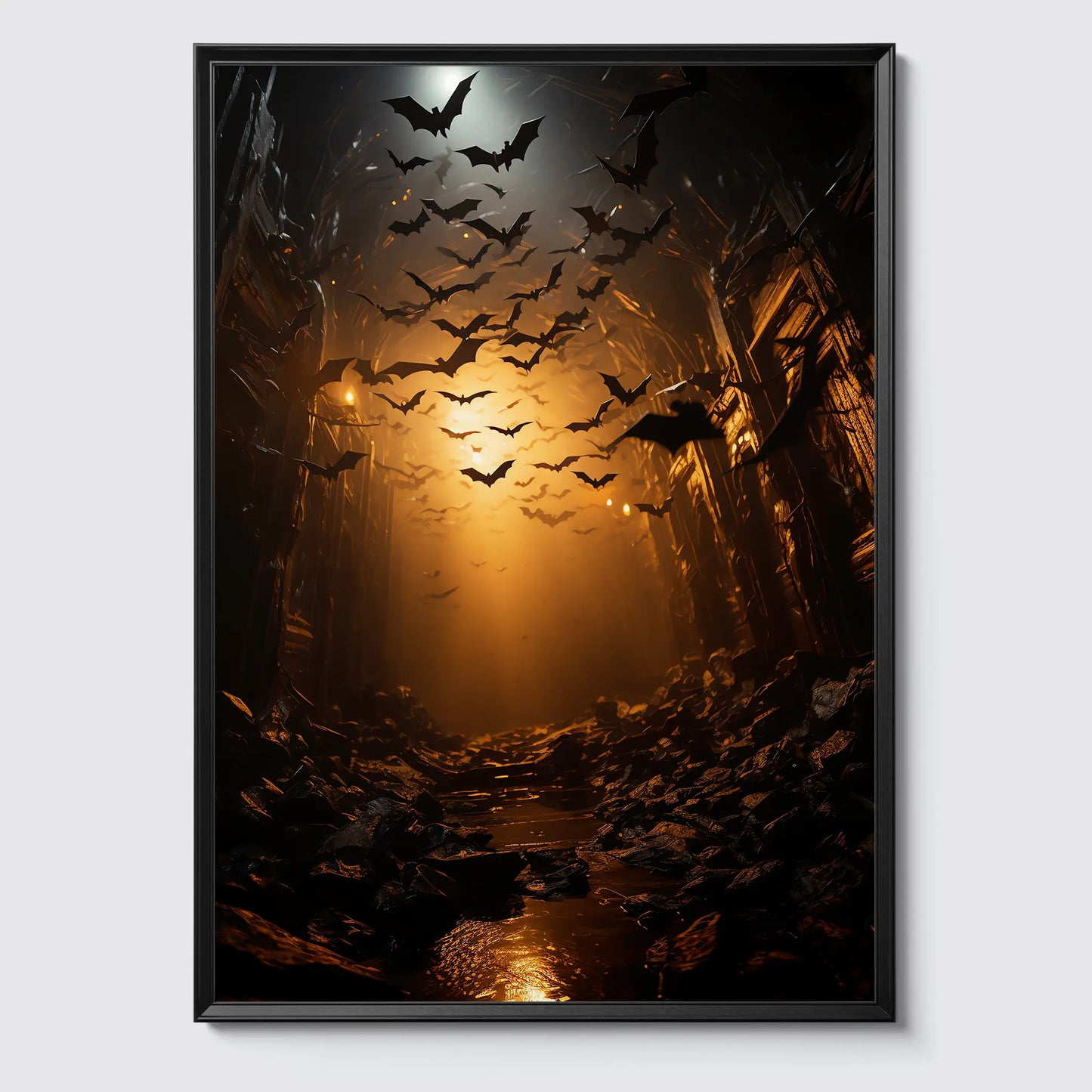 Bats No 3 - Halloween - Poster