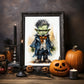 Frankenstein No 4 - Halloween - Wasserfarbe - Poster