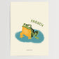 Frosch- Poster