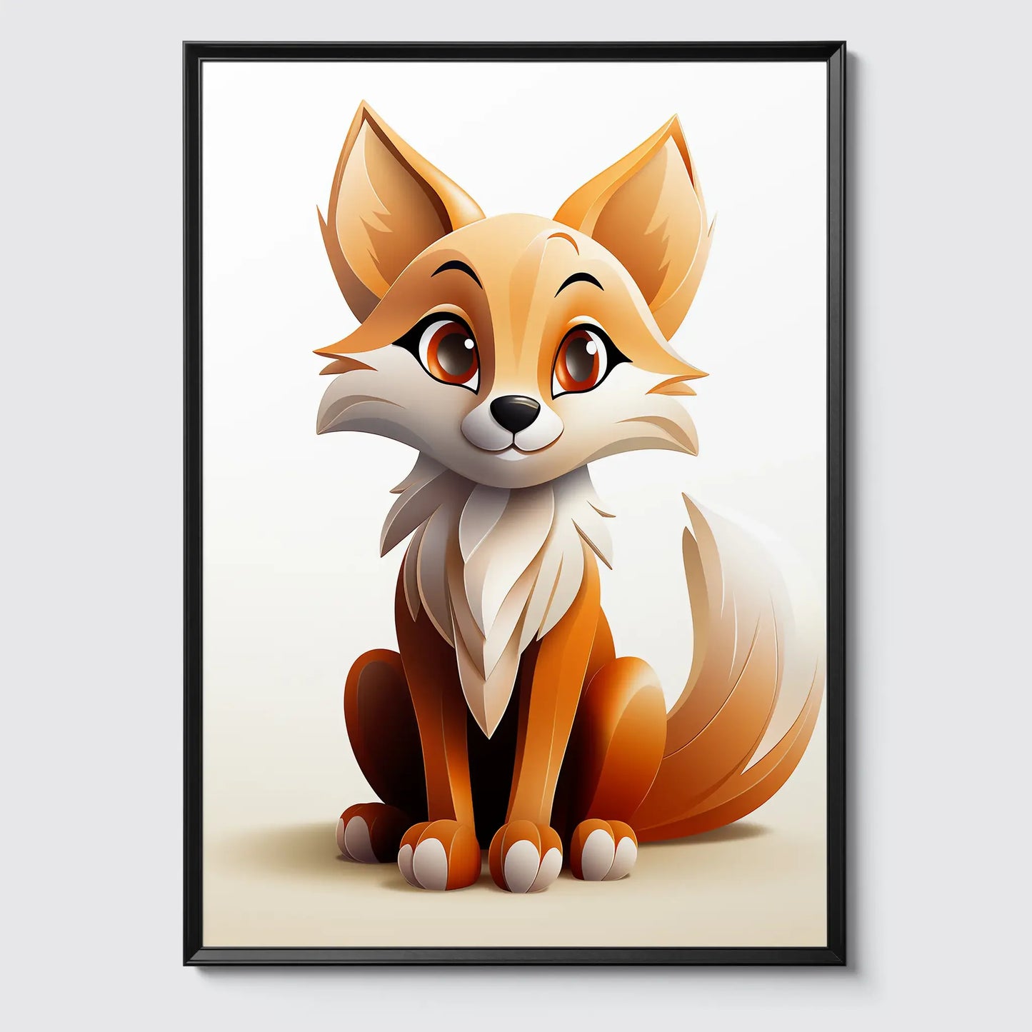 Fox No 6 - Comic Style - Poster