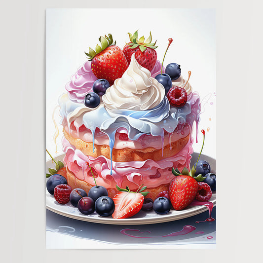 Birthday Cake No 1 - Kitchen - Poster