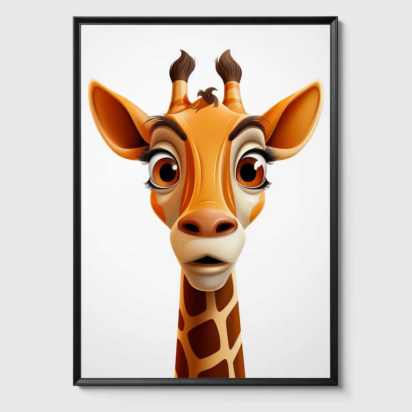 Giraffe No 1 - Comic Style - Poster