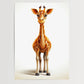 Giraffe No 7 - Comic Style - Poster