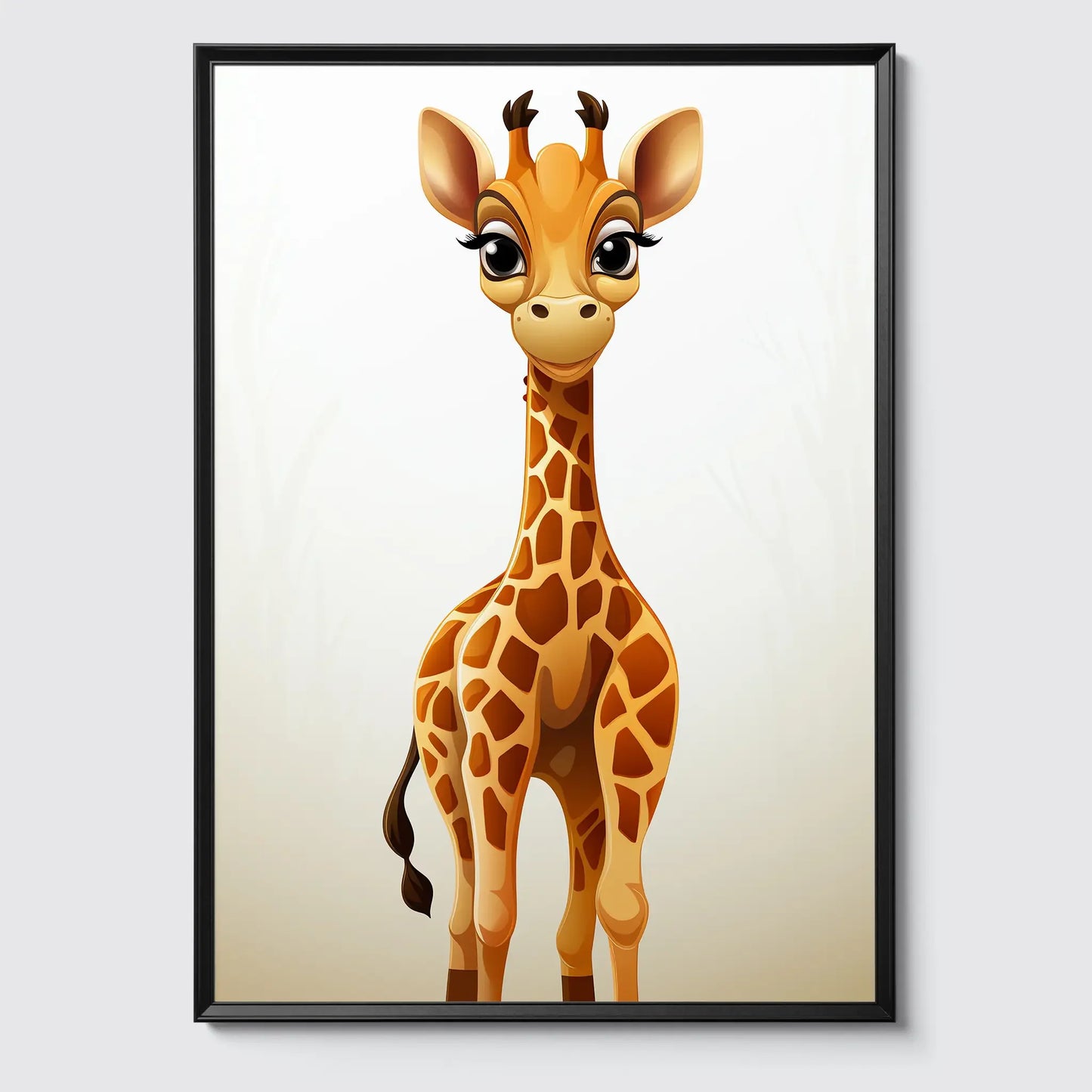 Giraffe No 9 - Comic Style - Poster