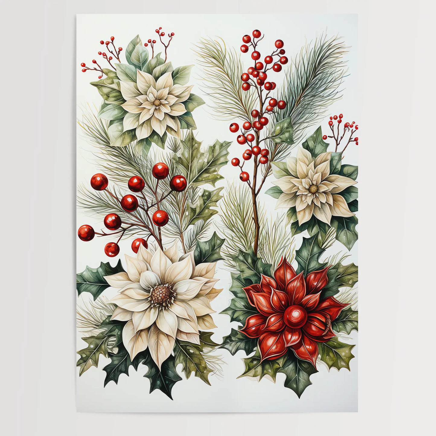 Garland No 1 - Christmas - Poster