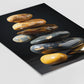 Gold Zen Stones No 3 - Abstract Art - Perfectly Stacked Stones - Poster