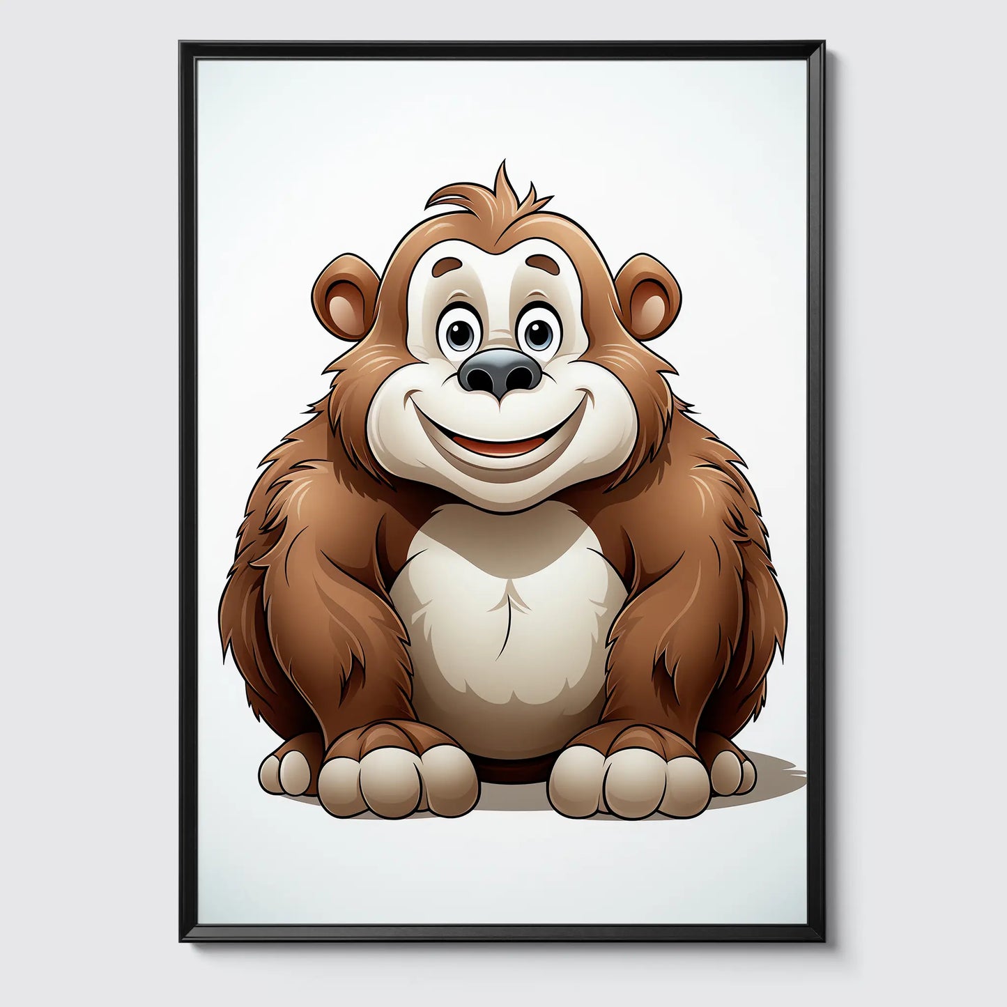 Gorilla No 1 - Comic Style - Poster