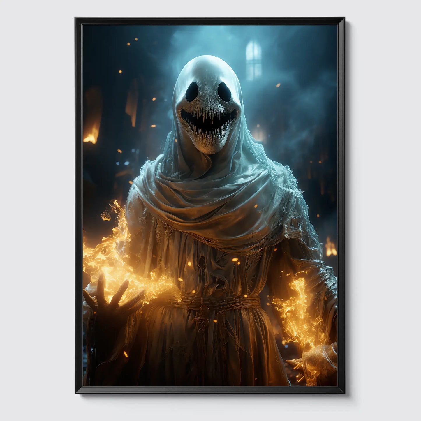 Grinning Ghost No 1 - Halloween - Poster