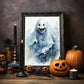 Grinning Ghost No 2 - Halloween - Watercolor - Poster