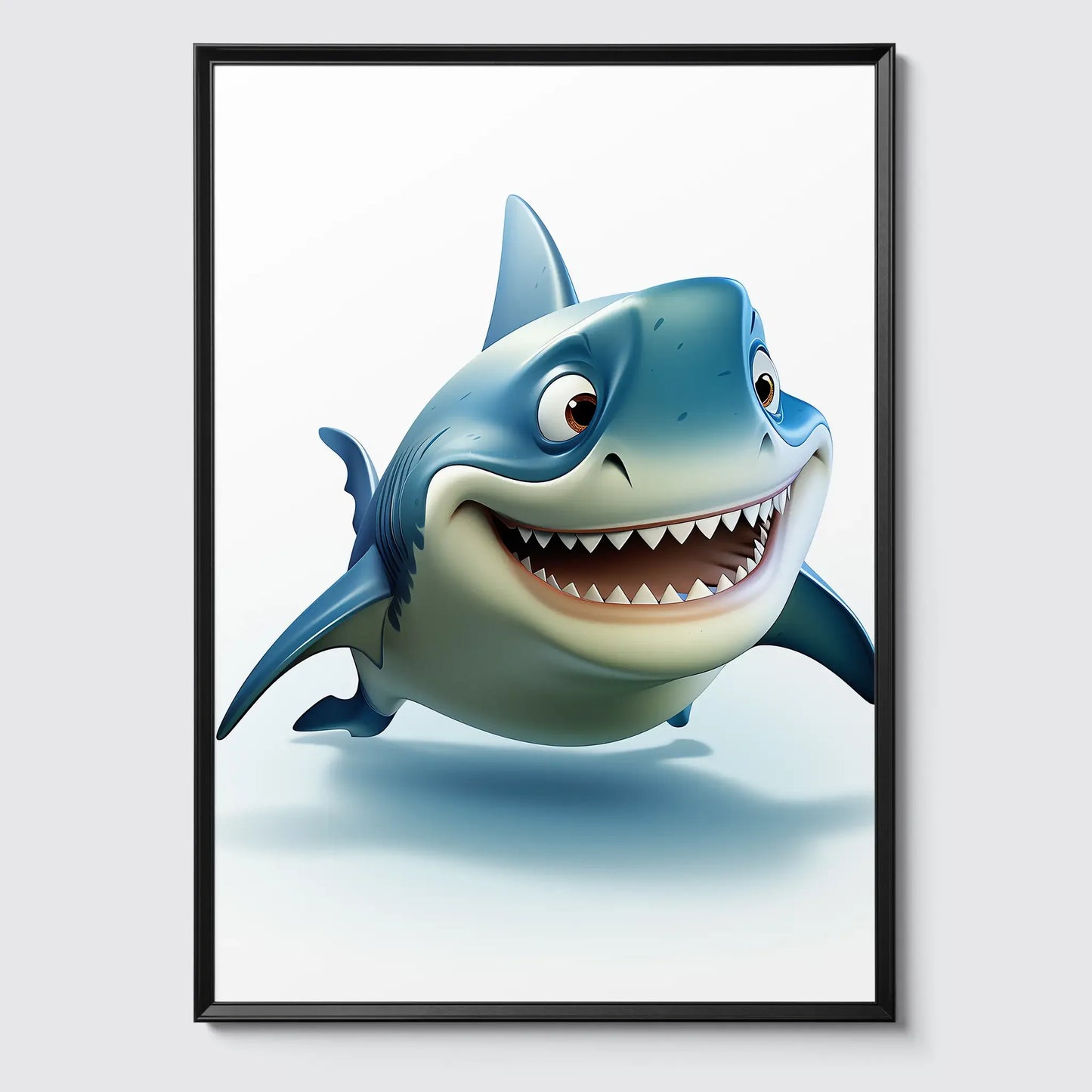 Shark No 10 - Comic Style - Poster