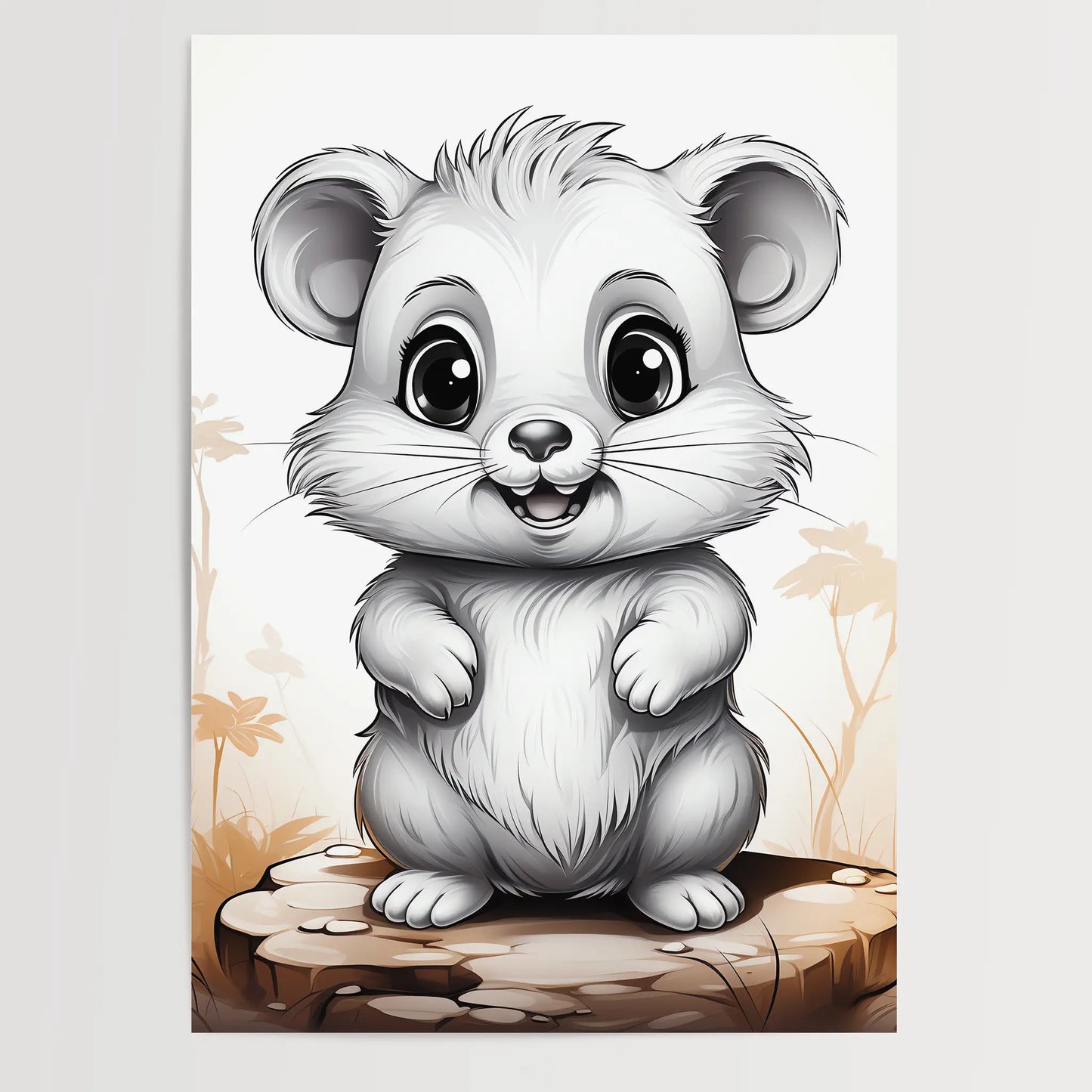 Hamster No 1 - Comic Style - Poster