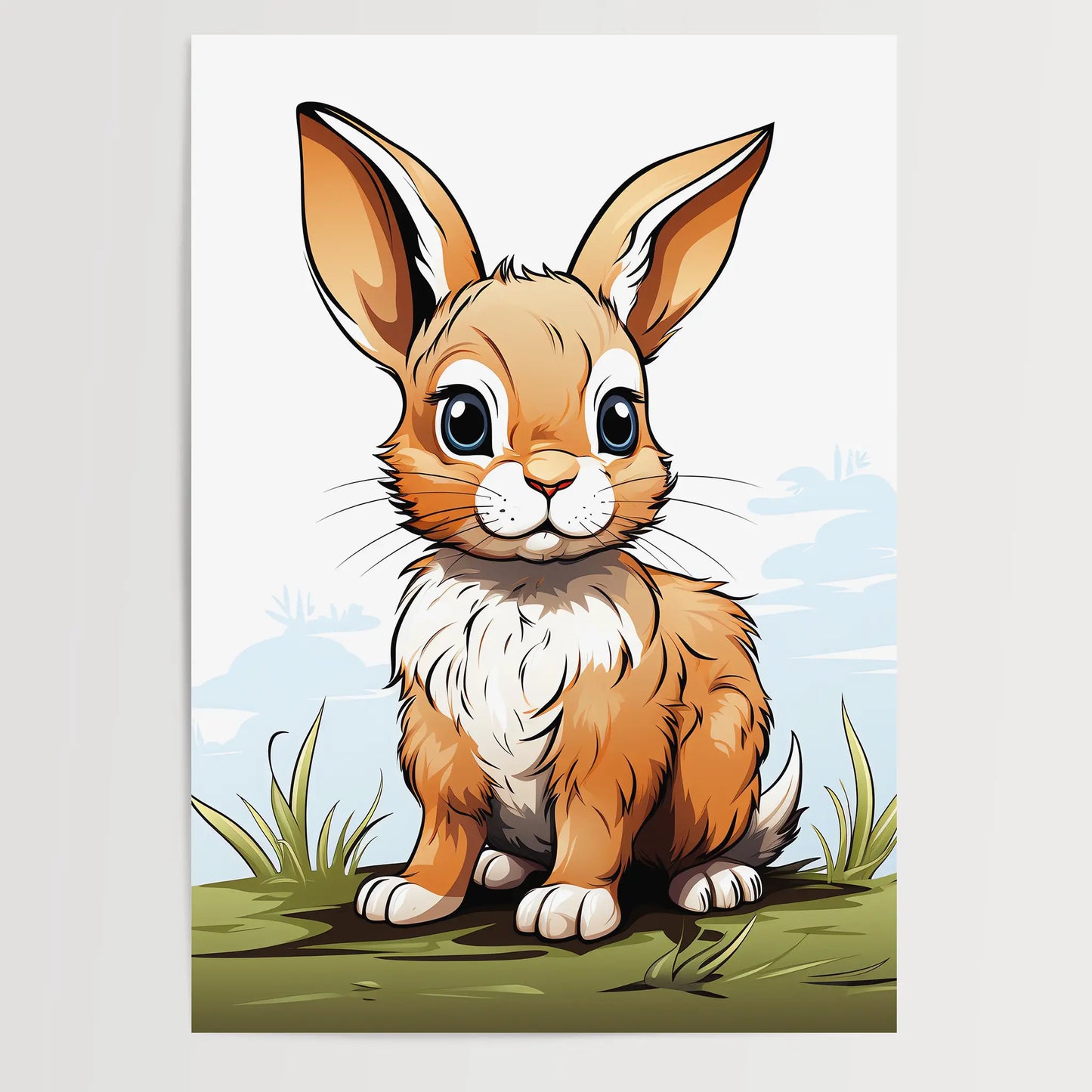 Rabbit No 4 - Comic Style - Poster