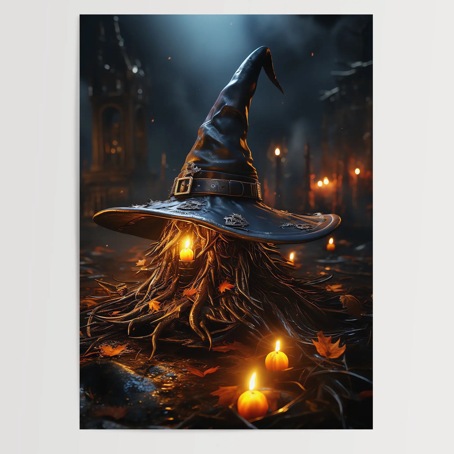 Witch Hat No 6 - Halloween - Poster