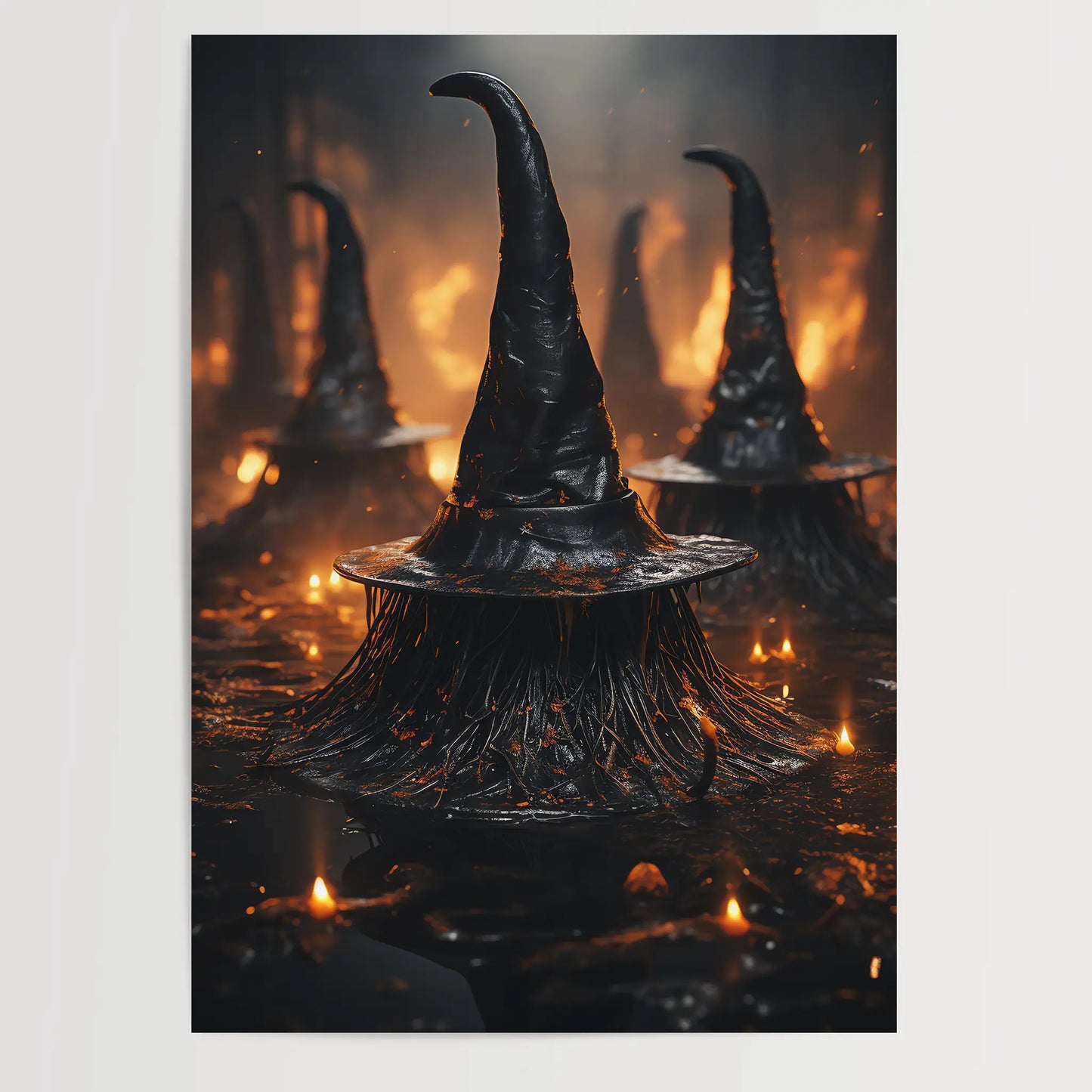 Witch Hat No 8 - Halloween - Poster